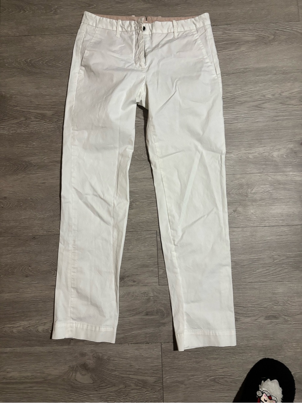 Classic Straight Leg White Jeans for Women